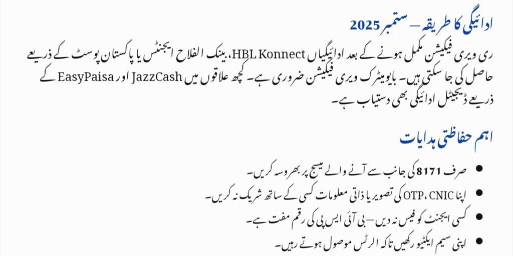 BISP Re-Verification 8171
