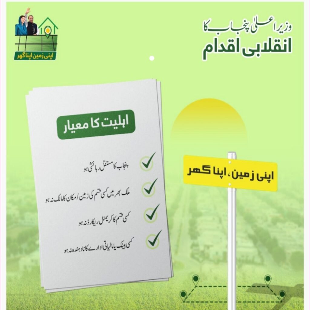 Apni Zameen Apna Ghar Program 2025: How to Check Application Status Online