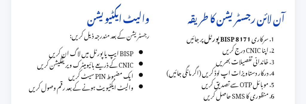 BISP Digital Wallet September 2025
