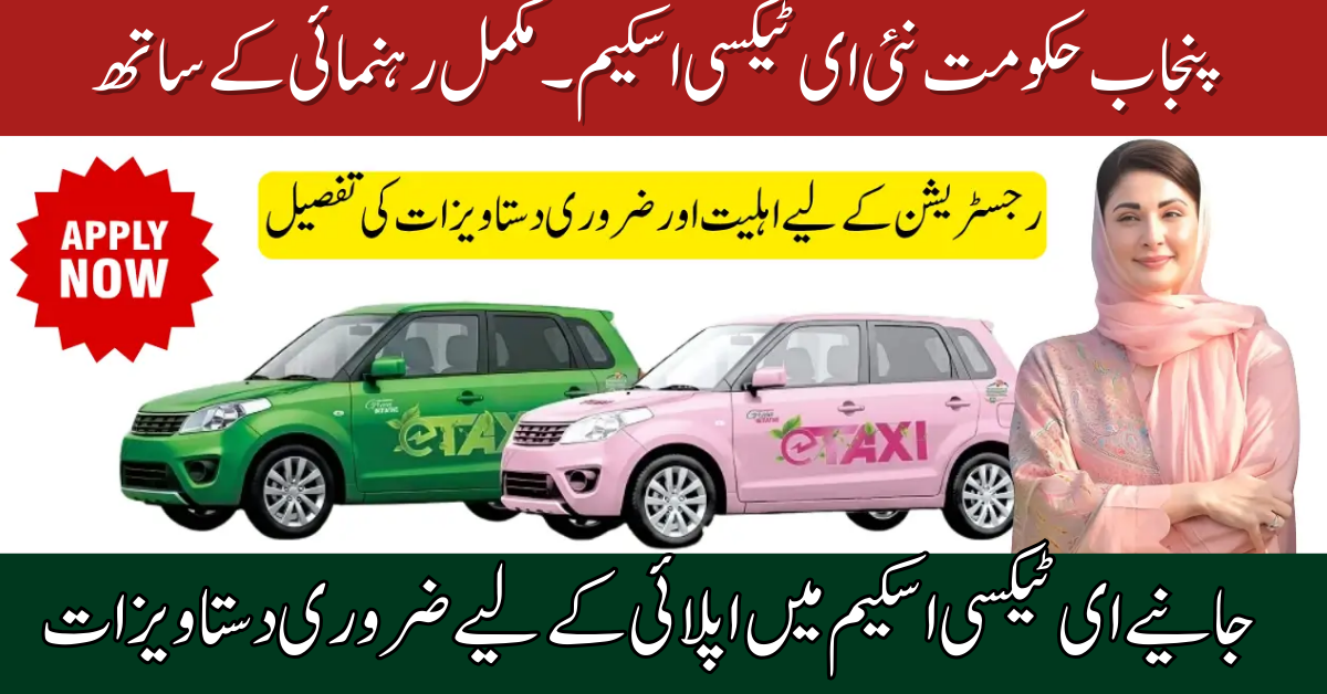 Documents Required for the Punjab E-Taxi Scheme